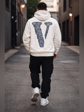 VLONE x POP SMOKE “THE WOO” WHITE HOODIE SIZE X-LARGE